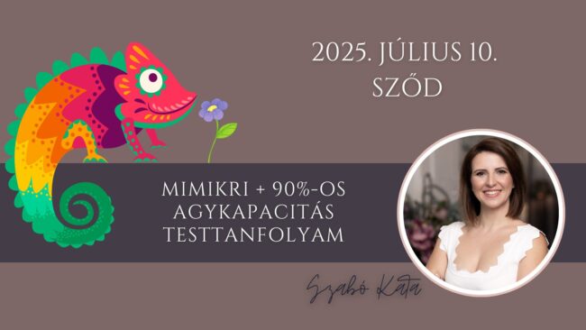 Mimikri és 90%-os agykapacitás felfokozása testtanfolya - Access Consciousness - Access Body Process - 2025. Július 10. Sződ
