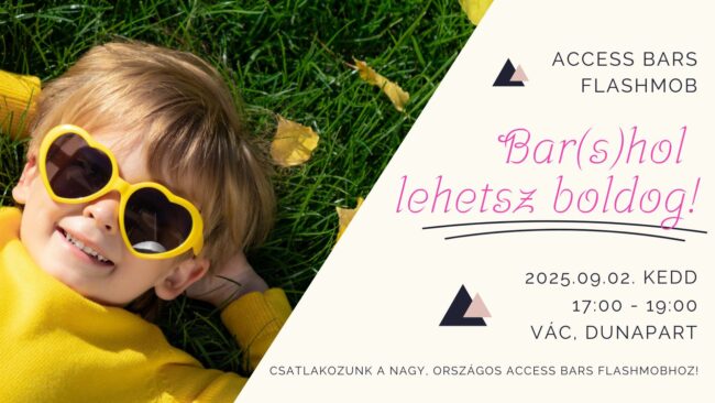 Access Bars országos flashmob váci csatlakozása, 2025.09.02 kedd, Vác, Duna part